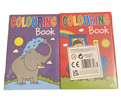 Colouring Books New Kids Creative Fun Learning 6 Books Great Party Bags Fillers