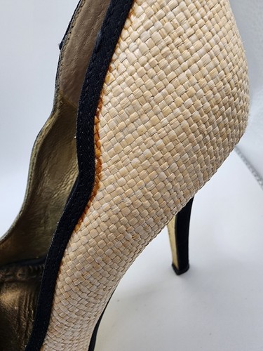 Beverly Feldman Tan and Black High Heels - Picture 8 of 10