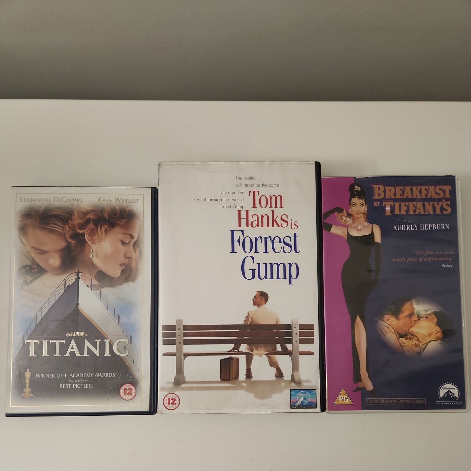 Breakfast At Tiffany's, Forrest Gump Titanic VHS Tapes Bundle Joblot