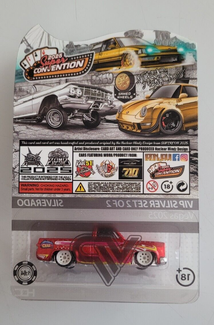 Hot Wheels 2025 Super Con Las Vegas Silver VIP Silverado | eBay