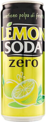 6x Lemon-Soda Getränk Zero Zucker, 33cl