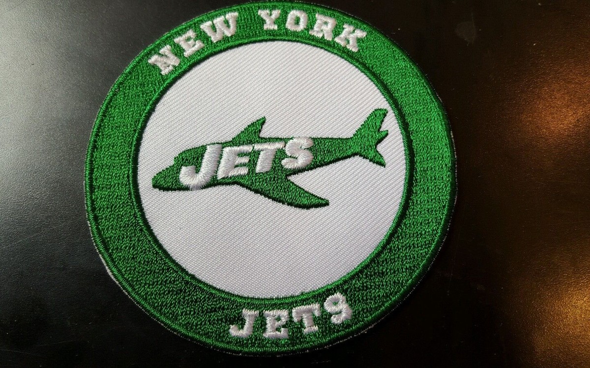 New York Jets vintage embroidered iron on logo patch 3x3