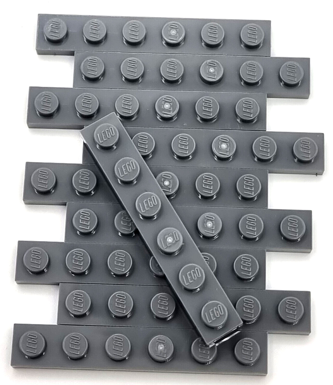 Конструктор LEGO Nr- 4211056 Platte 1x6 dunkelgrau / 10 штук