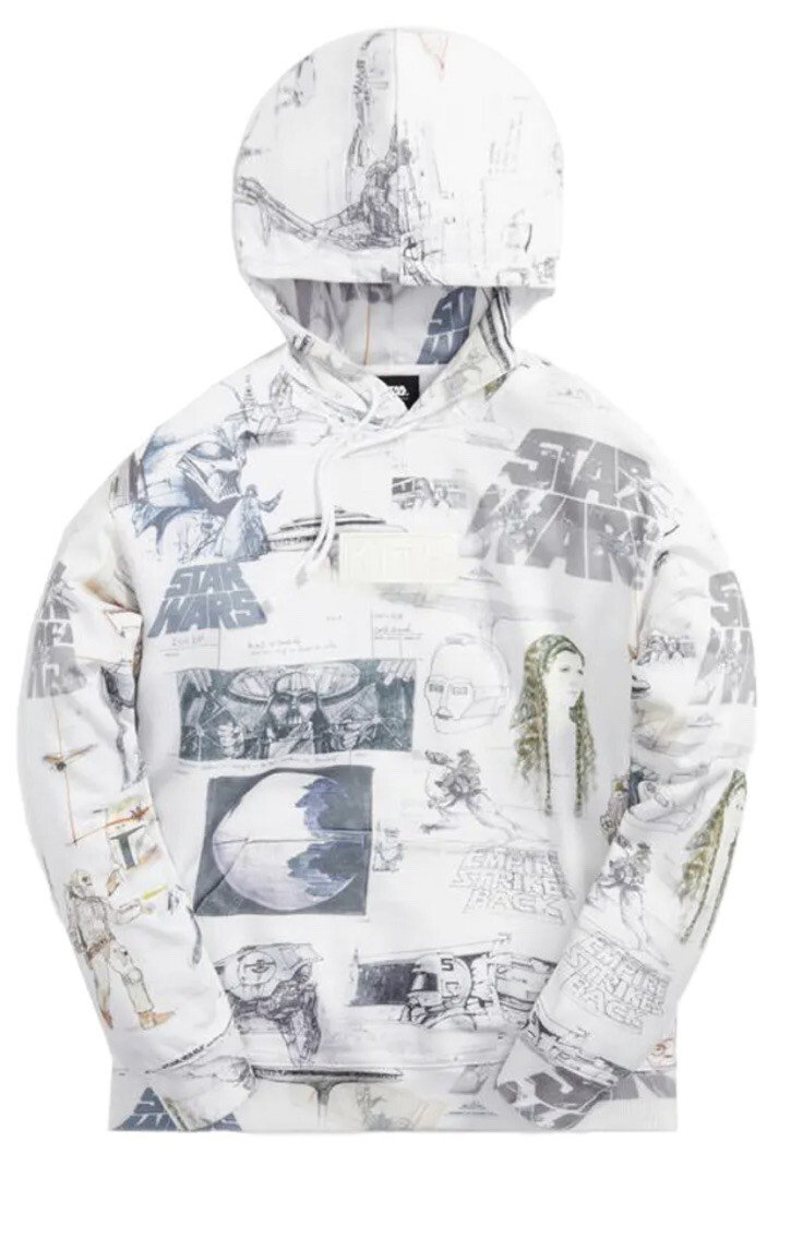Kith Star Wars Box Logo Sketches Hoodie December 2021 Collection