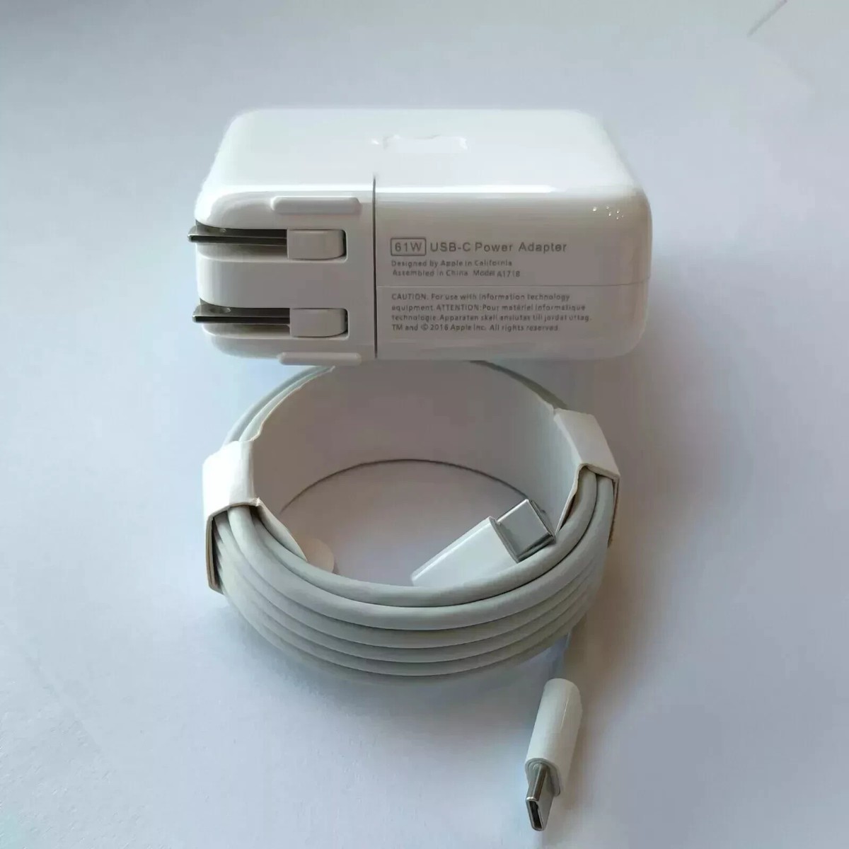 Genuine 61W USB-C Charger For MacBook Pro 14'' 13'' 12'' 2016
