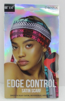 Donna Edge Control Reversible Satin Scarf Head Wrap 82157