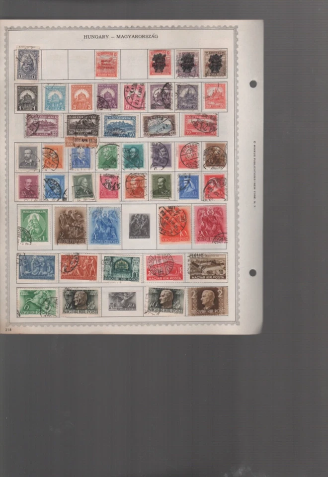 Selos da Hungria de 1800 a 1964 MH usados páginas de álbum cto 915 selos (MB28 - Imagem 2 de 4