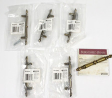  5 Amerock Burnished Brass Drawer Cabinet Pull BP3424-BB 3" on Center NOS