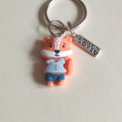 Super entzückender süßer kleiner Foxy Schlüsselring Bagcharm liebenswert nützliches Geschenk        