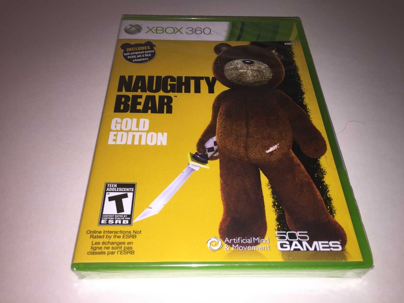 naughty bear gold edition xbox 360