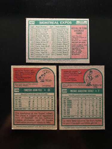 MONTREAL EXPOS 1975 Near Team Set! (26 Cards) GARY CARTER RC #620,Rogers,Davis,+ - Picture 7 of 14