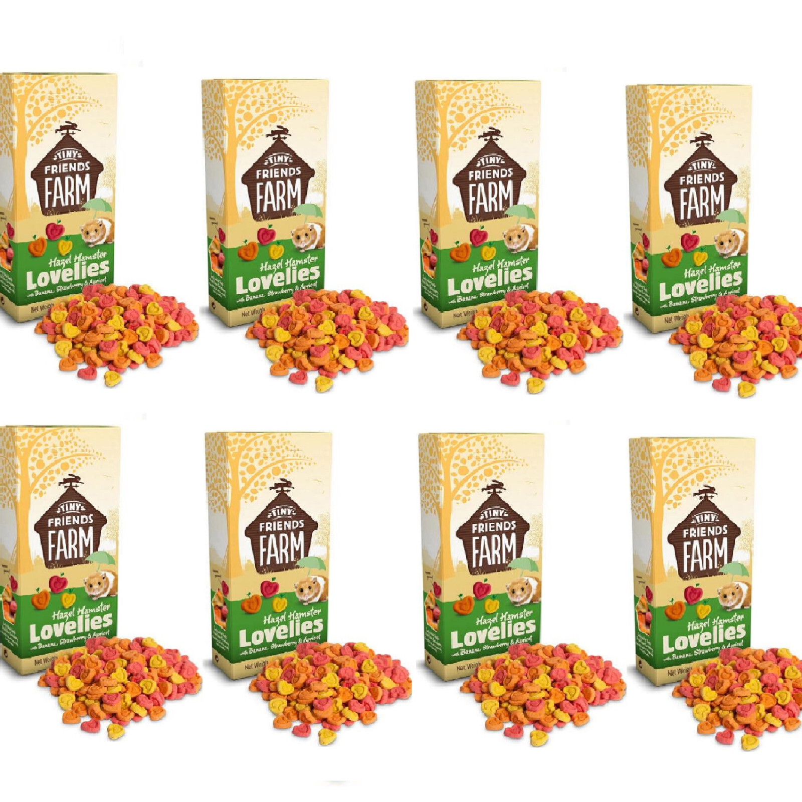 TINY FRIENDS FARM HAZEL HAMSTER LOVELIES FRUIT x1 x3 x8 : Animal Food Pet Treats