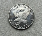 *1990 Sunshine Mining One Troy Ounce .999 Fine Silver Round Coin Uncirculated*