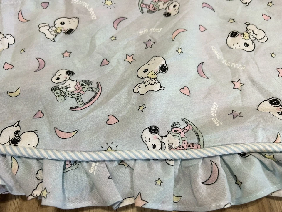 Cenefas My Little Snoopy Corderos e Hiedra Buenas Noches Volantes Guardería EE. UU. CONJUNTO/2 DE COLECCIÓN Foto 3 de 4