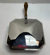 Vintage FB Rogers Silverplated Square Footed Silent Butler Crumb Catcher 