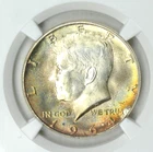 1964 NGC MS65 Rainbow Toned Kennedy Half Dollar PQ Eye Appeal Beauty