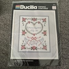 Bucilla Cross Stitch Kit  Love Birds  Wedding Remembrance 40321 New