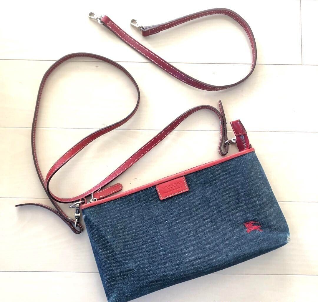 バッグ BURBERRY BLUE LABEL Hobo Horse Logo Vhtf Burberry Blue Label Shoulder Bag Hobo Horse Logo Women