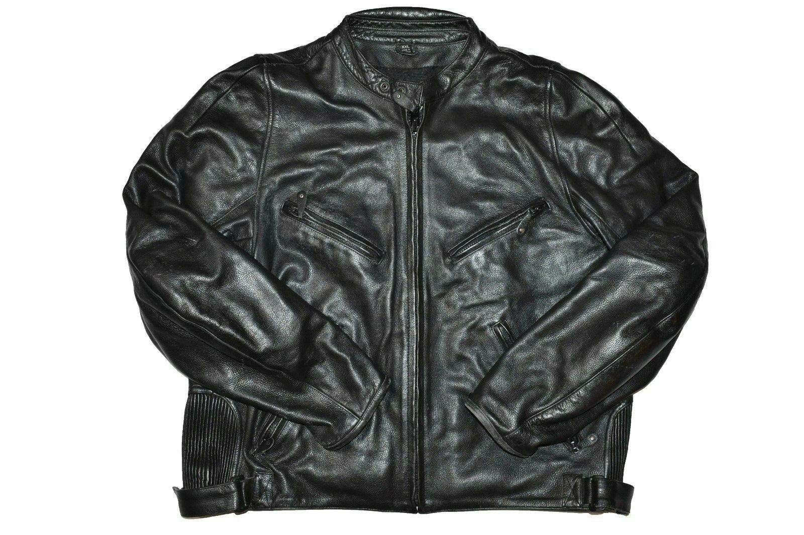 First Racing Motorcycle Leather Jacket Mens Size XXL Biker Removable