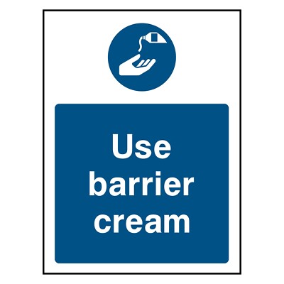 Gebrauch Barriere Creme Schild oder Aufkleber | PSA0044