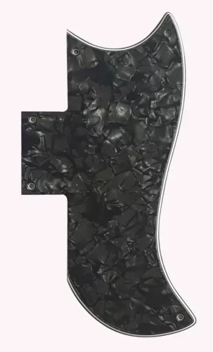 New 4 Ply Black Pearl Fits Gibson SG 61 Reissue Style Guitar Pickguard