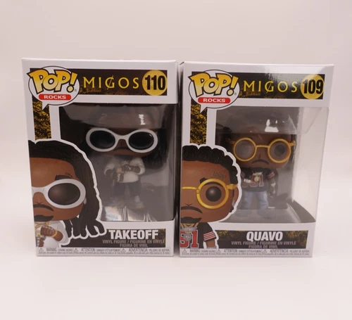 Funko Pop Migos Takeoff #110 And Quavo  #109 (Lot of 2)