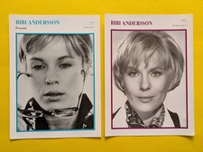 BIBI ANDERSSON / 2 Filmstar - Sammelkarten