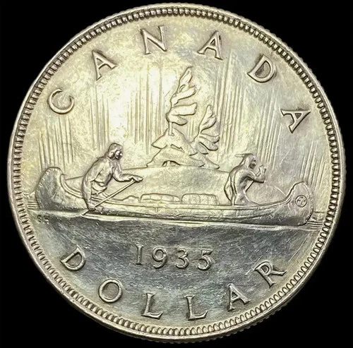 Canada 1935 Silver Dollar BU beautiful uncirculated king George Canadian coin