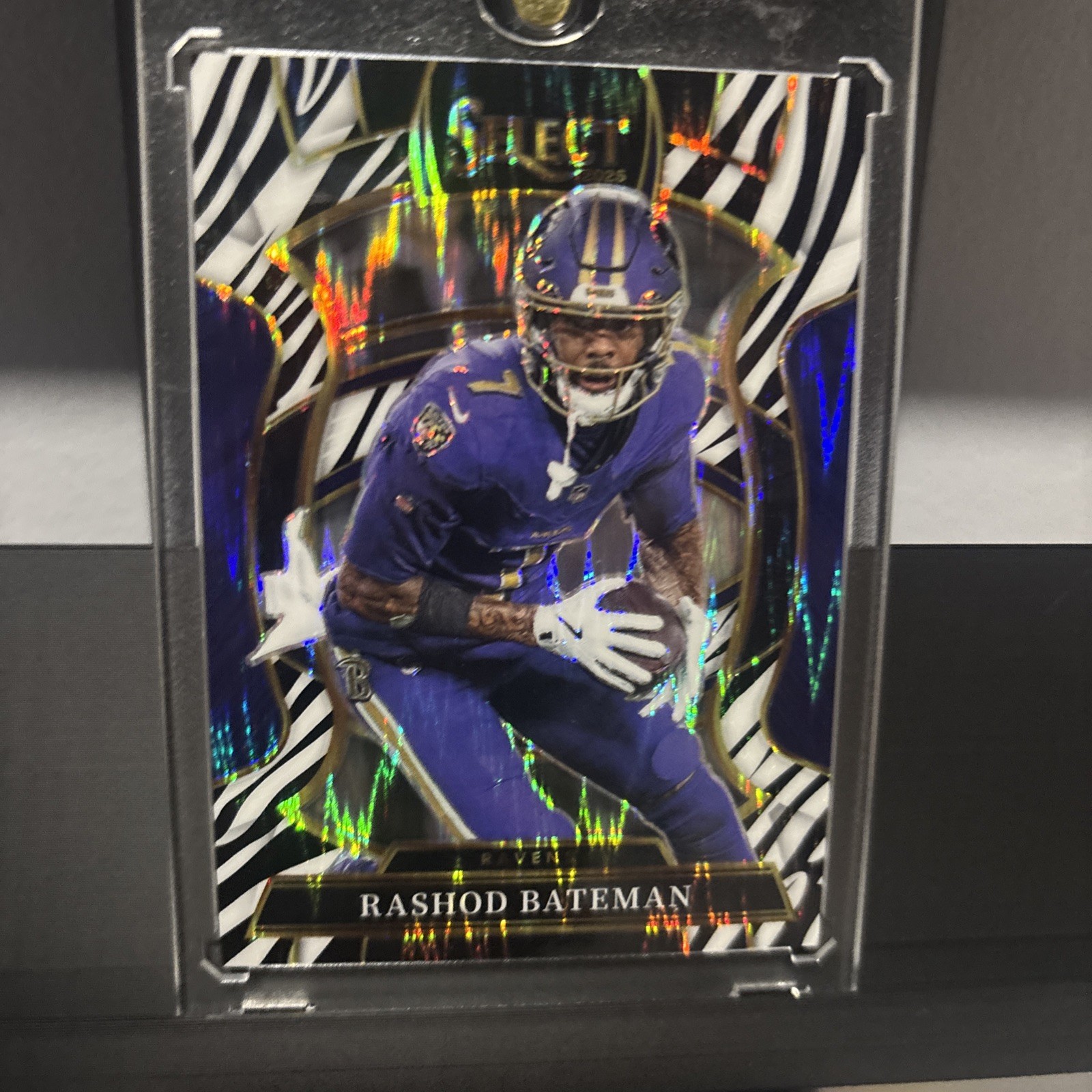 2025 Panini Select - Concourse Rashod Bateman #62 Zebra Prizm