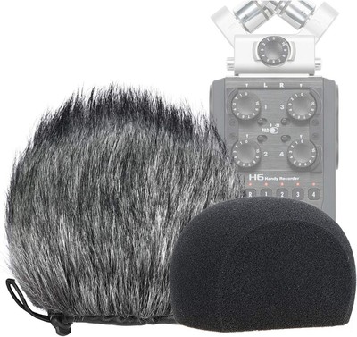 YOUSHARES H6 Windscreen Muff and Foam for Zoom Portable Handy 