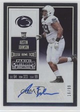 2016 Contenders Draft Picks College Bowl Ticket 16/99 Austin Johnson Auto 0af