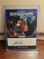 2024 Panini Prizm Draft Picks #DPA-JWY Jared Wiley Draft Auto Blue Ice #/75