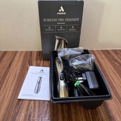 Andis 32810 Slimline Pro Beard Trimmer Lithium Ion T-Blade D-8 - Chrome