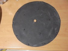 Gummi Auflage m.Noppen Plattenteller,Plattentellermatte,29cm x1mm/14mm Mitte,NOS