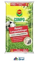 Compo Rasen-LangzeitdüNger, Hoch Effektiv Und Effizient, 20Kg / 800M² #86001274