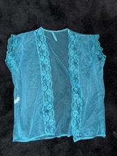 Vintage Alana Gale Lingerie Robe Cover Up Size M