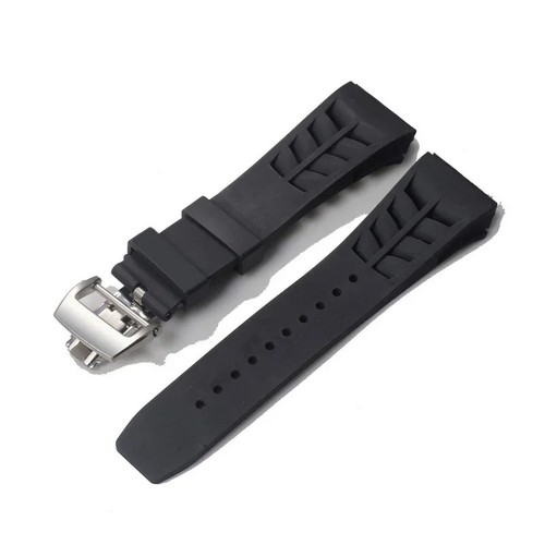 Kautschuk Uhrenarmband für Richard Mille Uhren 25 mm wasserdicht weich 5 Farben Band - Bild 7 von 19