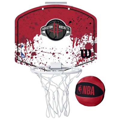  Basketball-Rückwand Unisex, Wilson NBA Team Houston Rockets Mini Hoop, Rot
