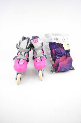 Oxelo Girls Roller Skates N 28/30 Adjustable With Protections