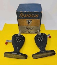 Two Vintage Franklin Super Film Rewind Film Media Photography with Box USA