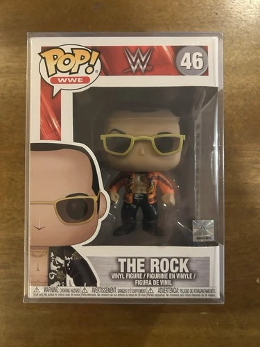 WWE Funko Pop! The Rock #46 Vinyl Wrestling Figure Old School Orange Shirt