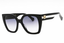GUCCI GG1300S 004 Sunglasses Black Frame Gray Lenses 55mm