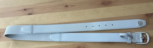 G/FORE Golf Circle G's Webbed Belt Light Blue Gray End To End Measures 42”