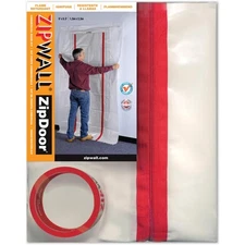 ZIPWALL ZDC Commercial Zip Door Kit red 1 Count(Pack of 1)