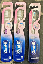 Oral-B Sensi-Soft Toothbrush 3 Pack Purple/White