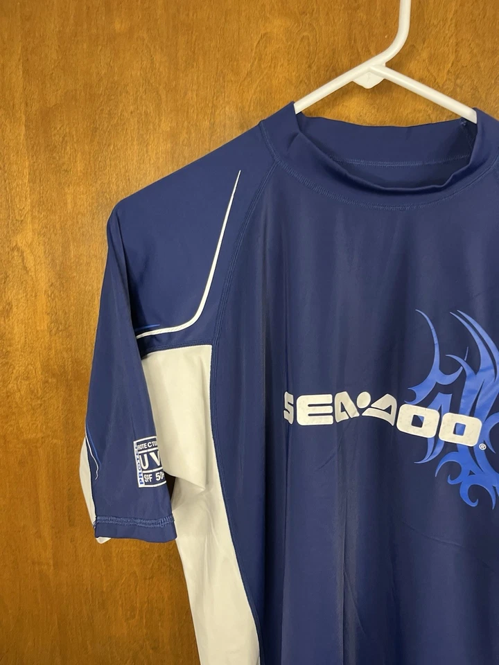 Sea-Doo Short Sleeve Water Shirt Jet Ski Waterski Snorkeling Surfing Size XL - Image 4 of 4