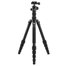 Benro Tripster 0 Series 5-Section Aluminum Travel Tripod/Monopod, Black