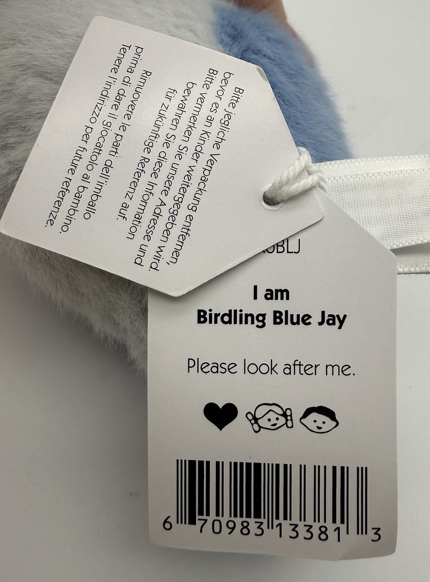 NWT Jellycat Birdling Blue Jay Bird Mini Plush Toy | eBay