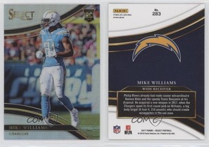2017 Panini Select Field Level Silver Prizm Mike Williams #283 Rookie RC