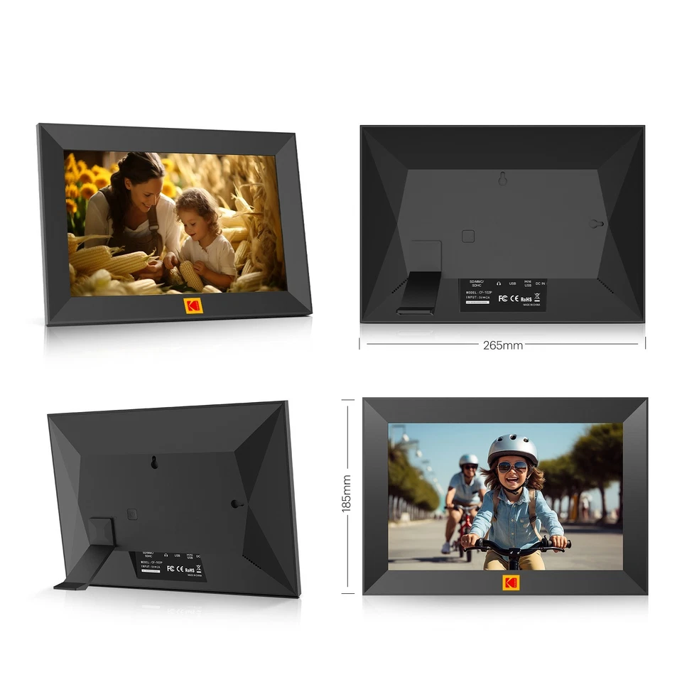 KODAK 10.1-inch Classic Digital Photo Frame CF102P, Wi-Fi, HD Touch-Screen 32GB - Image 4 of 4